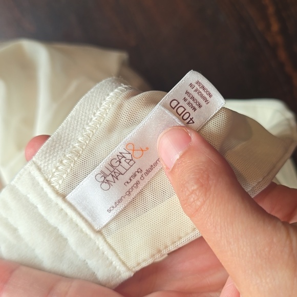 Gilligan & O'Malley Cream Lace Trim Bra - Picture 3 of 3